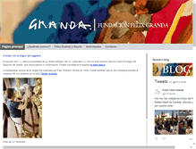 Tablet Screenshot of fundacionfelixgranda.org